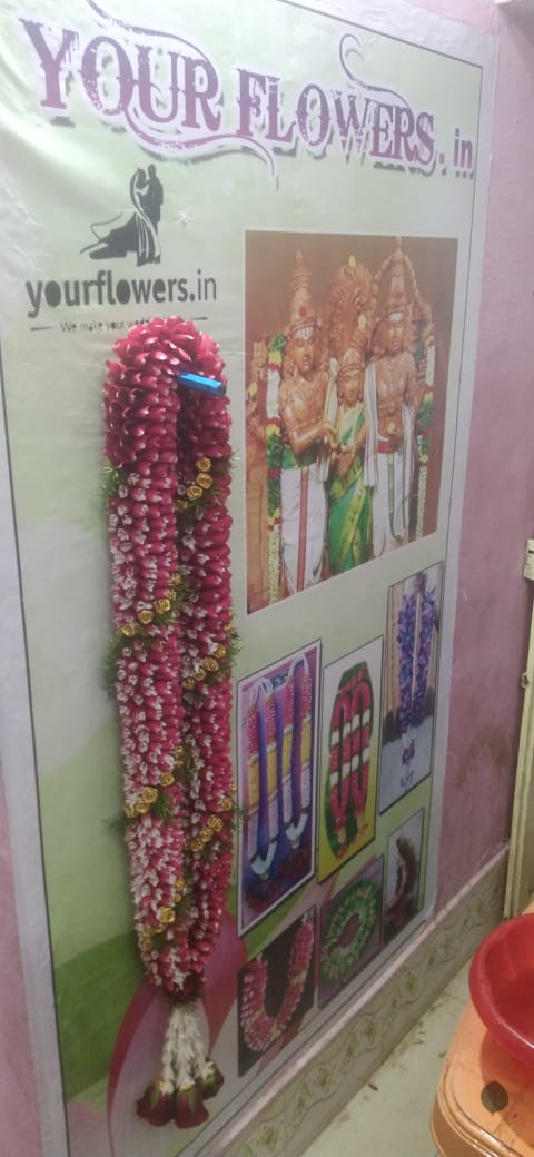 Rose petals garland for engagement in Pudukottai Thanjavur Thiruvarur Nagapattinam